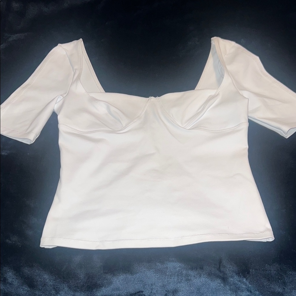 FP Movement by Free People White Crop Top
